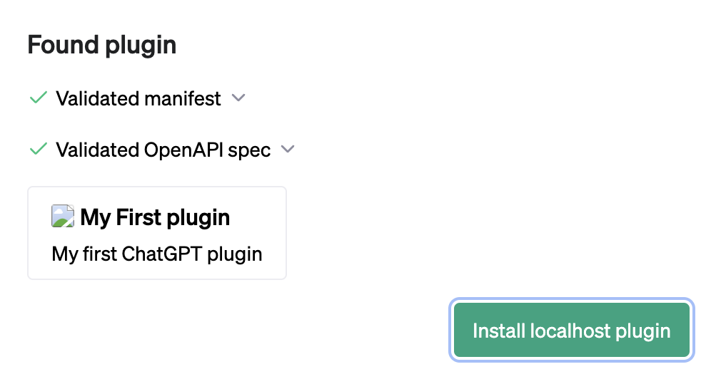 Successfully adding your plugin