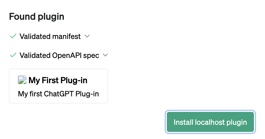 Successfully adding your plugin